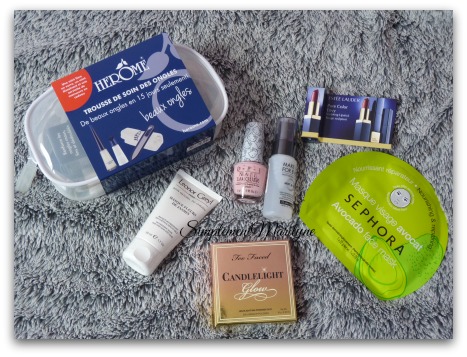 haul sephora masque tissus avocat hello kitty vernis herome estee lauder make up for ever too faced candelight glow achats produits simplement marilyne