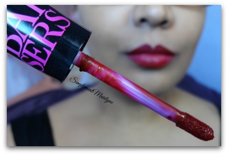 Rouge à lèvres liquide Etam lady burgundy bloody mary porte baiser