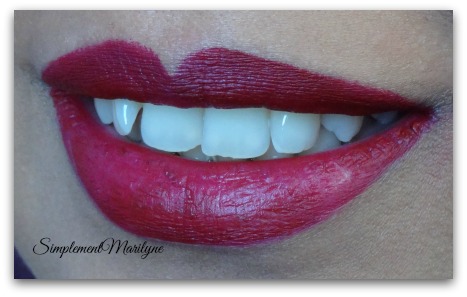 Rouge à lèvres liquide Etam lady burgundy bloody mary porte baiser