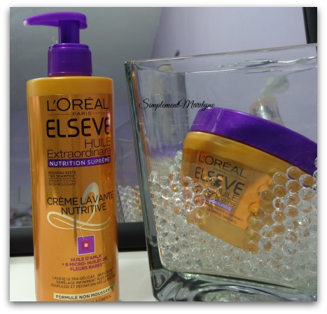 Gamme-huile l'Oréal Huile Extraordinaire Nutrition Suprême low shampoo cheveux crepus afro hair cheveux masque nutrition supreme elseve avis nouveautés simplement marilyne
