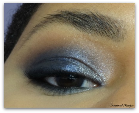 Monday shadow challenge MSC bleu navy mauqillage yeux makeup palette sleek badgirl simplement marilyne