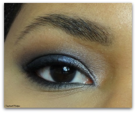 Monday shadow challenge MSC bleu navy mauqillage yeux makeup palette sleek badgirl simplement marilyne