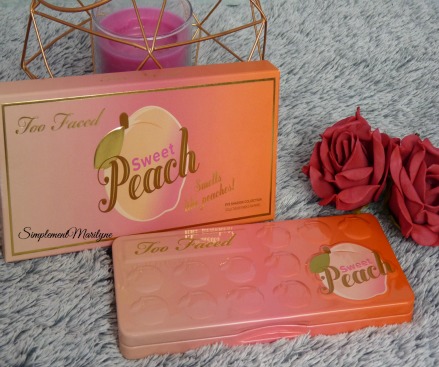 fard à paupières boitier sweet peach sephora Sweet peach too faced palette maquillage swatch revue simplement marilyne makeup avis 