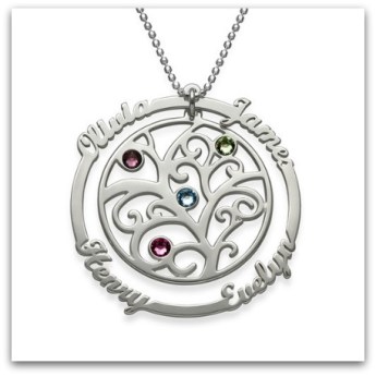 Collier-Arbre-de-Vie-avec-Pierres-de-Naissance idées cadeaux fête des mères chocolat aquarelle moncollierprenom bijou vase avril reaload parfum nocibe roger & gallet gingembre rouge sac zalando rituals coffret cadeaux zalando simplement marilyne