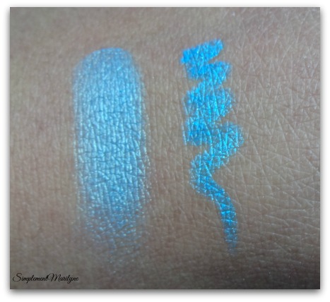swatches revue avis maquillage crayon yeux monday shadow challenge msc urban decay electric turquoise simplement marilyne
