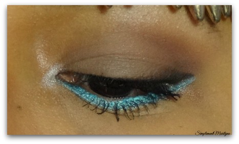 Makeup yeux turquoise msc Monday shadow challenge crayon electric ud zoeva palette maquillage simplement marilyne