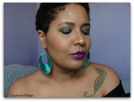 Monday-shadow-challenge-vert simplementmarilyne maquillage makeup too faced ud yeux vert emeraude monday shadow challenge msc violet inkgirl