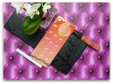 palette-sleek-sweet peach guerlain colourpop maquillage simplement marilyne msc monday shadow challenge