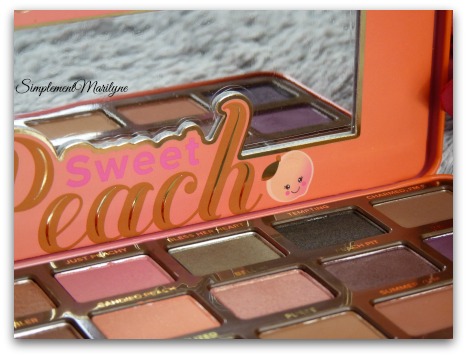 fard à paupières peach-too-faced sephora Sweet peach too faced palette maquillage swatch revue simplement marilyne makeup avis 