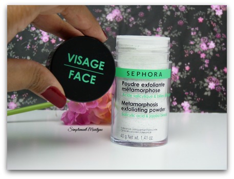 poudre-exfoliante poudre-exfoliante sephora skincare peau neuve gommage visage simplement marilyne