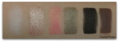  White peach, Luscious, Just Peachy, Bless Her Heart, Tempting et Charmed, I'm sure fard à paupières swatch-ligne1 sephora Sweet peach too faced palette maquillage swatch revue simplement marilyne makeup avis 