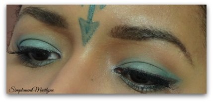 maquillage vert d'eau msc monday shadow challenge colourpop urban decay simplement marilyne