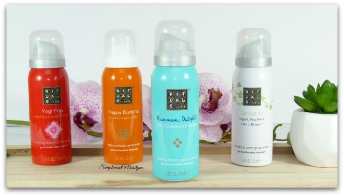 Yogi flow Happy buddha Zensation Hammam delight Rotuals mousse de douche gel produit corps simplement marilyne