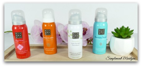 Rituals mousse douche mini Yogi flow happy buddha zensation hammam delight produit corps gel douche simplement marilyne
