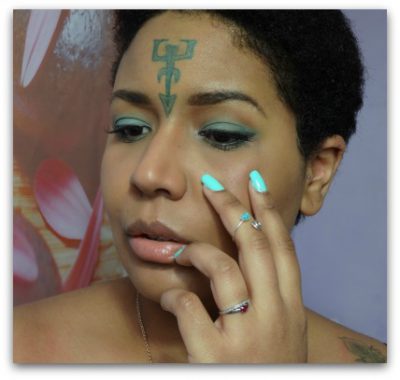 maquillage vert d'eau msc monday shadow challenge colourpop urban decay simplement marilyne