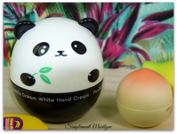 hand creme tonymoly panda creme mains haul sephora simplement marilyne peach baume lèvres
