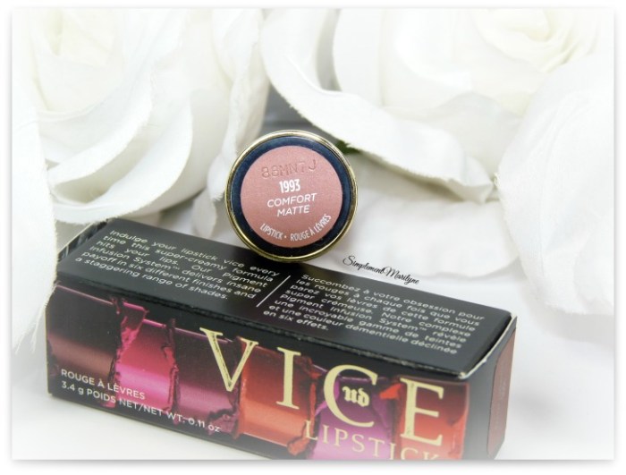 1993 comfort matte vice ud lipstick rouge à lèvres simplement marilyne