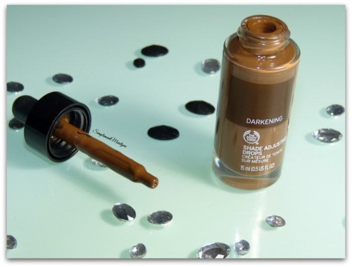 créateur de teint sur mesure Shade Adjusting Drops darkening foncer fond de teint simplement marilyne
