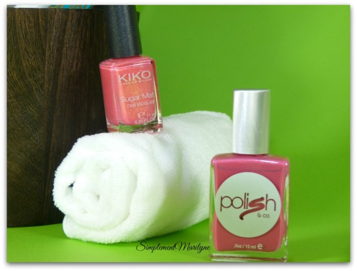 Favoris summer edition vernis kiko sugar mat Polish rose corail simplement marilyne