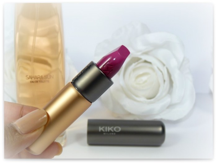 kiko milano velvet passion rouge à lèvres mat 314 nouveauté haul sahara sun parfum simplement marilyne