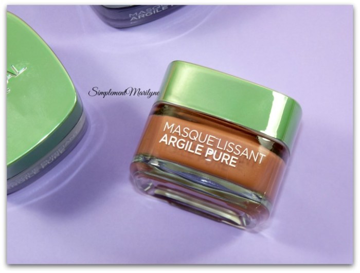 masque argile pure detox purifiant lissant l'oréal skincare visage simplement marilyne