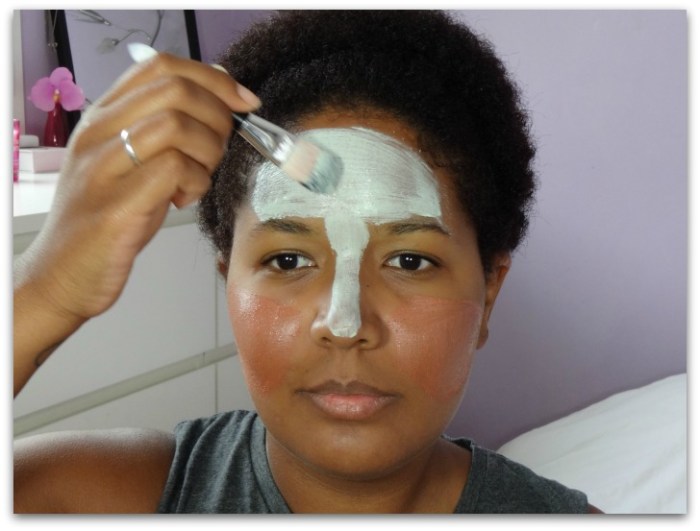 masque purifiant application skincare visage argile pure l'oreal paris simplement marilyne