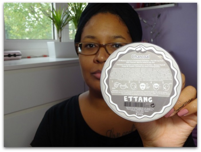 Masque modelant Ettang charcoal charbon visage skincare peau mixte grasse soin peau neuve simplement marilyne