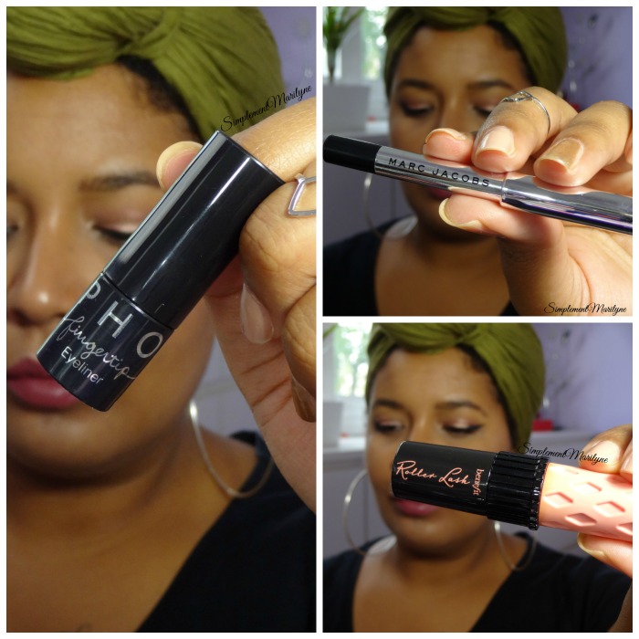 maquillage yeux makeup sephora marc jacobs Roller Lash benefit mascara crayon liner Fingertip Black Simplement marilyne