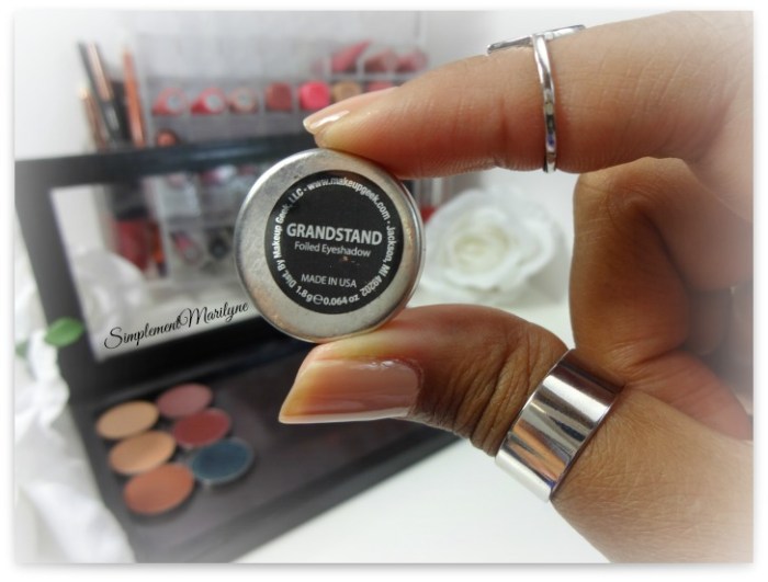 makeup geek foiled grandstand eyeshadow pan z palette fard à paupière mug simplement marilyne