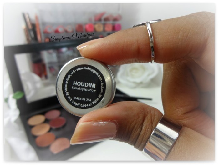makeup geek foiled houdini eyeshadow pan z palette fard à paupière mug simplement marilyne