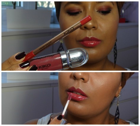 combo lips kiko crayon contour 304 3d hydra lipgloss brillant à lèvres 21 simplement marilyne