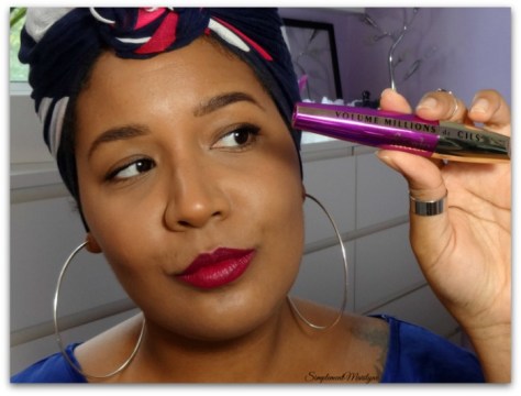 Mascara volume millions de cils fatale l'oréal paris sourcils ka-brow benefit lippie stix colourpop LBB maquillage makeup foulard simplement marilyne