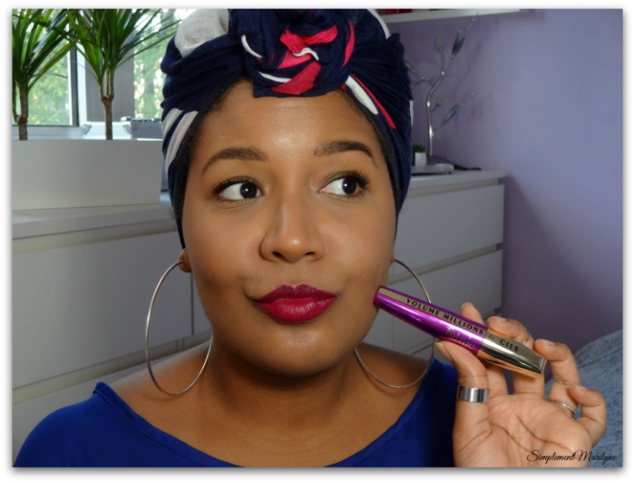 Mascara volume millions de cils fatale l'oréal paris sourcils ka-brow benefit lippie stix colourpop LBB maquillage makeup foulard simplement marilyne