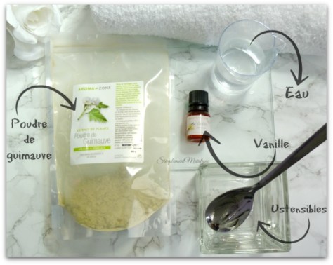 diy apres shampoing masque poudre de guimauve masque cheveux crépus bouclés aromazone macerat huile vanille eau simplement marilyne