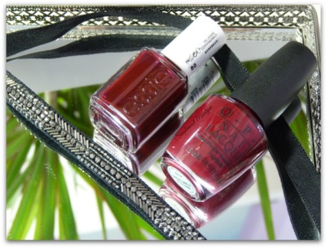 essie bordeaux opi quarter of a cent cherry nail lacquer vernis à ongles collier emme stella&dot simplement marilyne