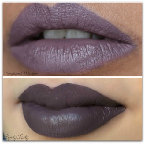 comparaison-peau-claire-foncee-swatch-gravity-hydra-matte-gc-gerard-cosmetics-liquid-lipstick-rouge-a-levres-liquide-mat-simplement-marilyne