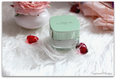 favoris-du-moment-masque-purifiant-argile-pure-l'oreal-visage-skincare-peau-neuve-simplement-marilyne