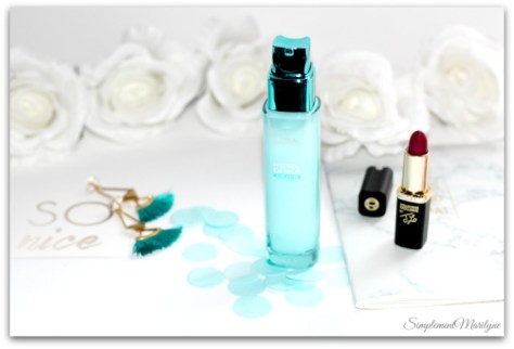 soin liquide hydra genius l'oreal paris aloe water hydratation peaux seches et sensibles simplement marilyne