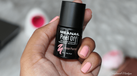 Meanail mini vernis peel off manucure semi permanente couleru rose pastel vegan cruelty free