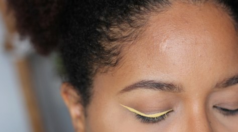 liner jaune nyx vivid brights peau foncée