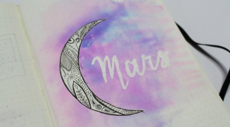Lune mandala Bullet Journal mois de Mars