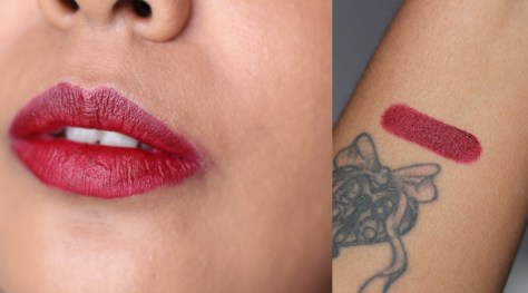 Nyx rouge à lèvres liquide mat Pop Quiz Powder Puff Lippie swatch