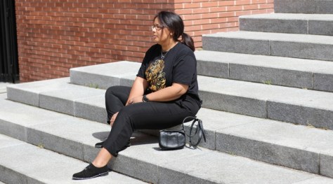 gold'n'black look féminin, mode grande taille
