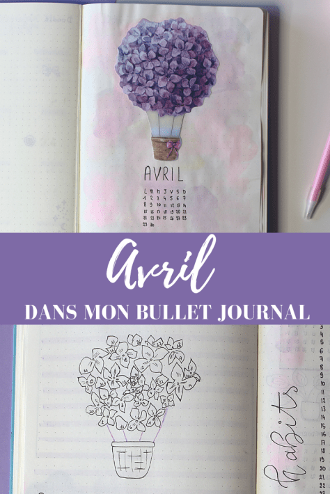 Plan with me Avril dans mon bullet journal